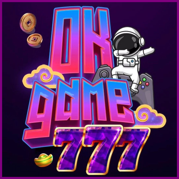 Imagem promocional da OKGAME777 mostrando a plataforma e suas vantagens